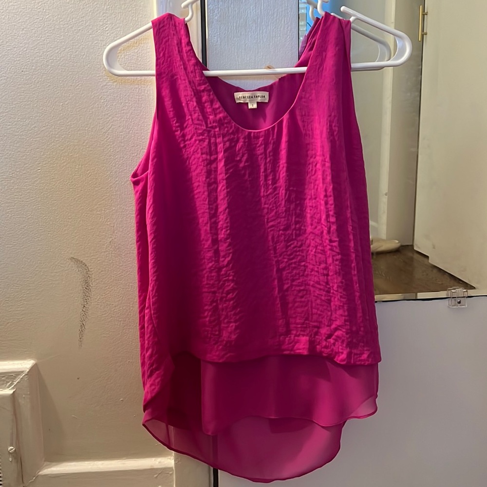Pink Rebecca Taylor size 2 tank